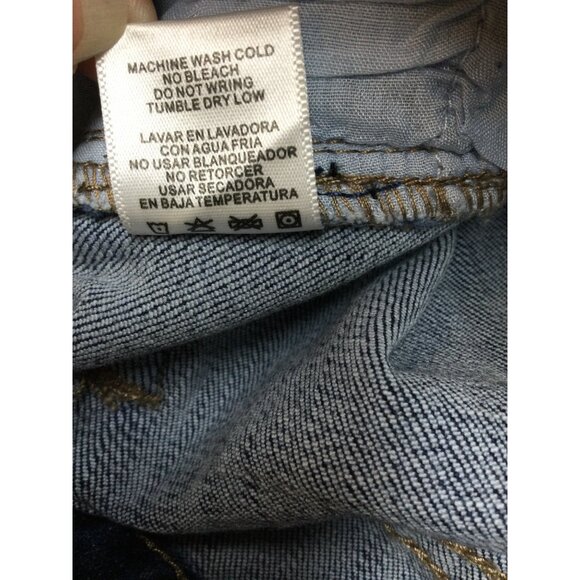 Vella Jean Womens Distressed Skinny Jeans Size 5 Cotton Blend Blue Stretch - Picture 6 of 9